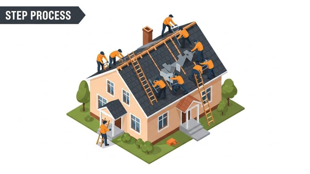 etapy zameny staroy kryshi na novuyu 2