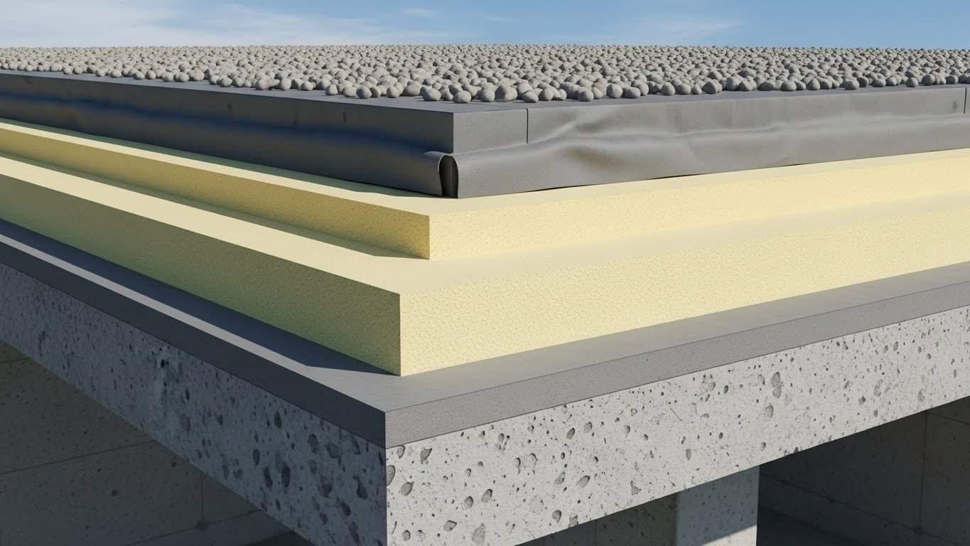 gidroizolyaciya i uteplenie ploskoy kryshi 1