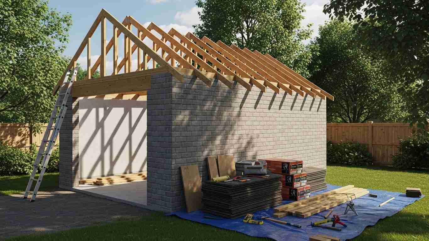 montazh kryshi na garazh svoimi rukami 1