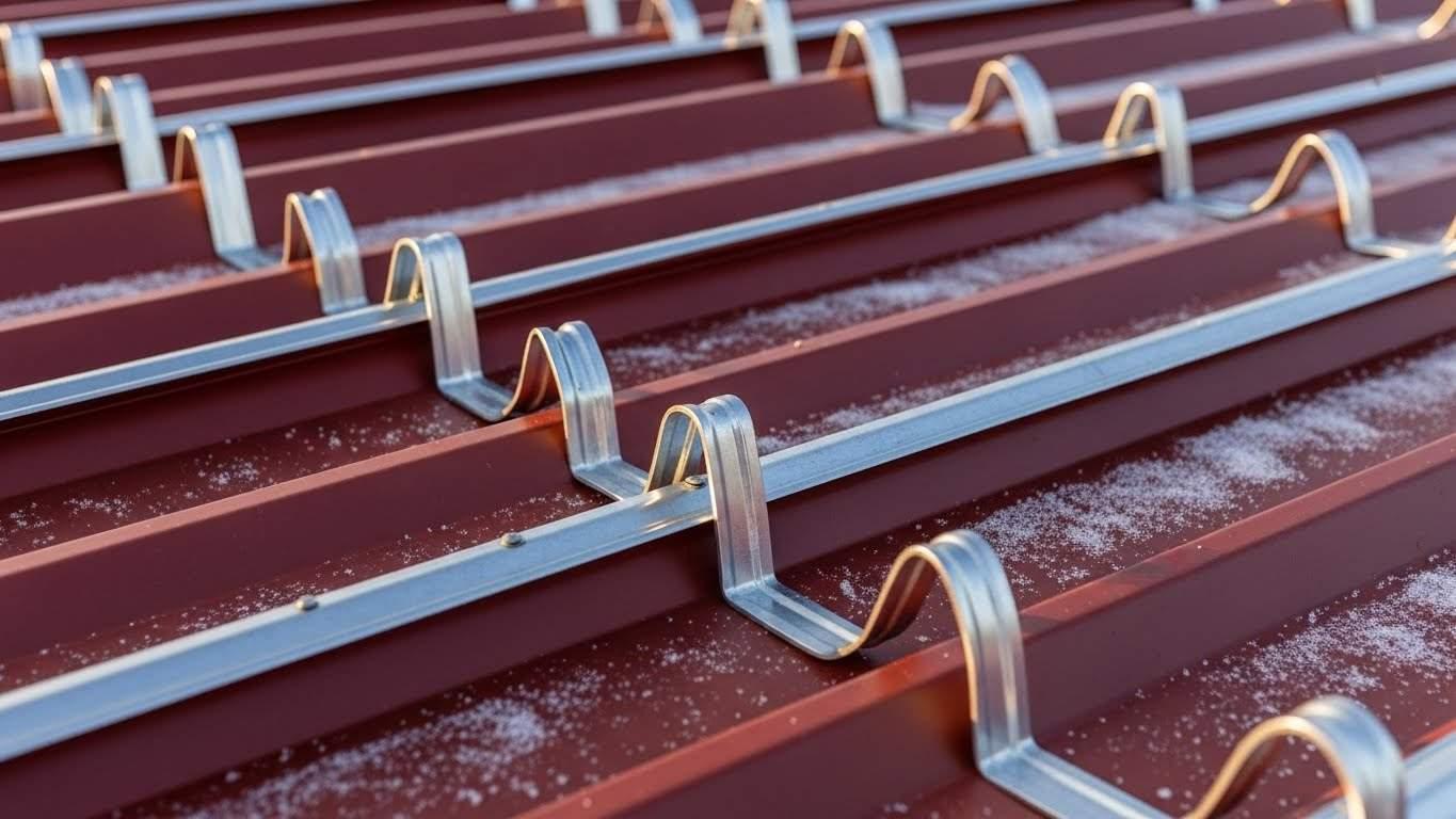 montazh snegozaderzhateley na metallocherepicu 1