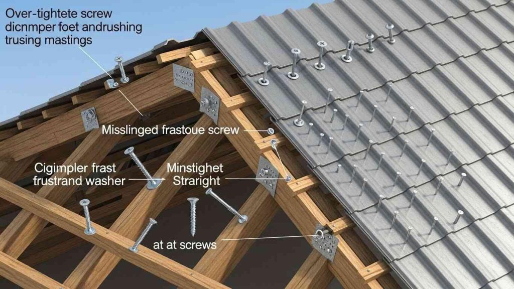 oshibki pri ispolzovanii krovelnogo krepezha 2